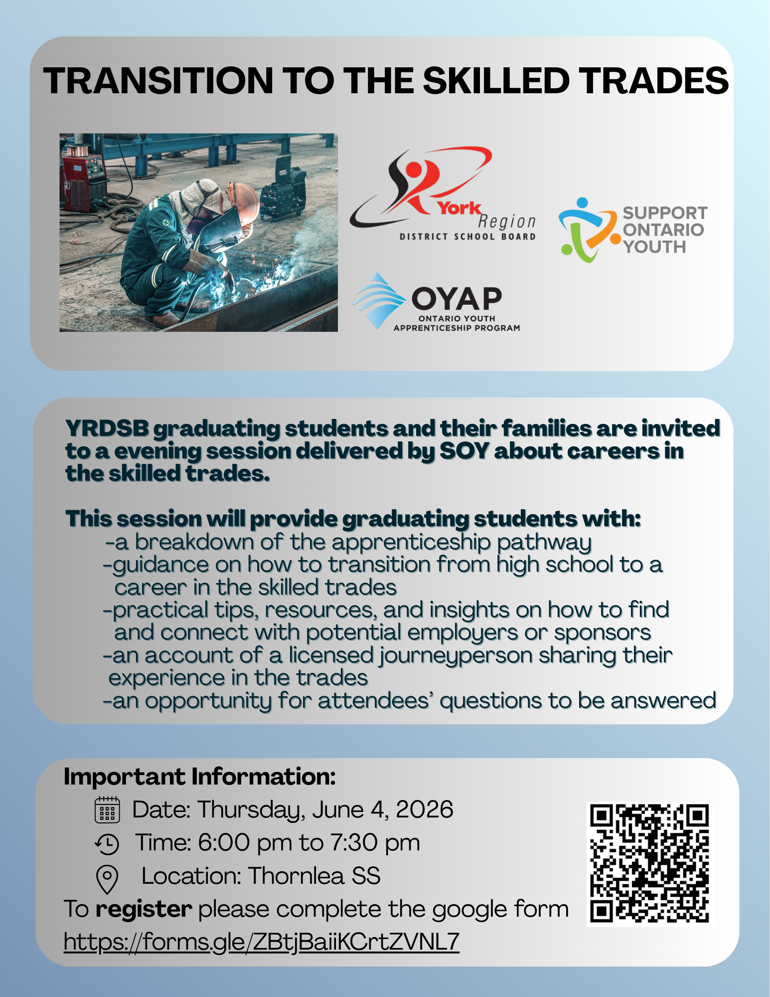 Transition to Skilled Trades