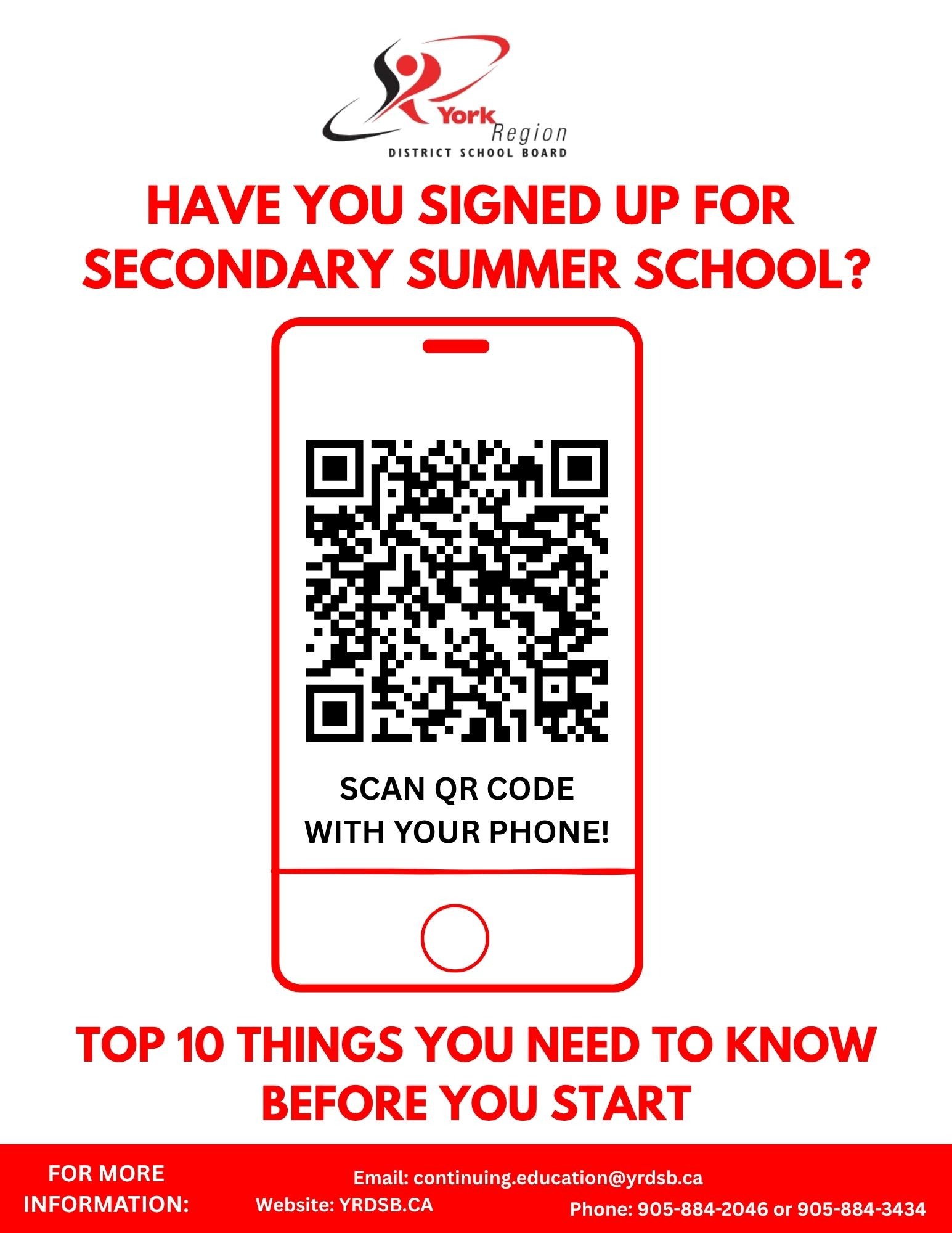 Secondary Summer School - 10 Things You Need to Know