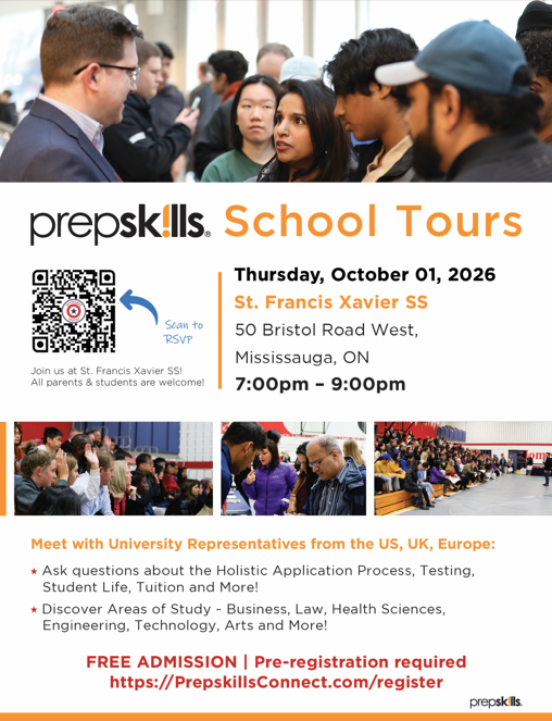 Prepskills School Tours