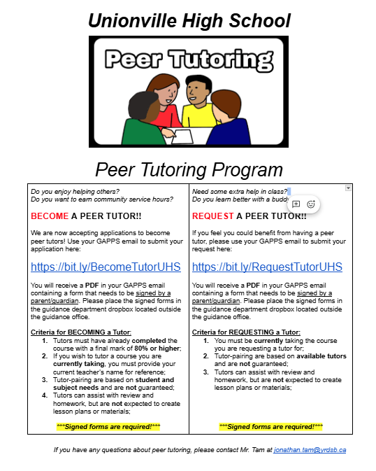 Peer Tutoring
