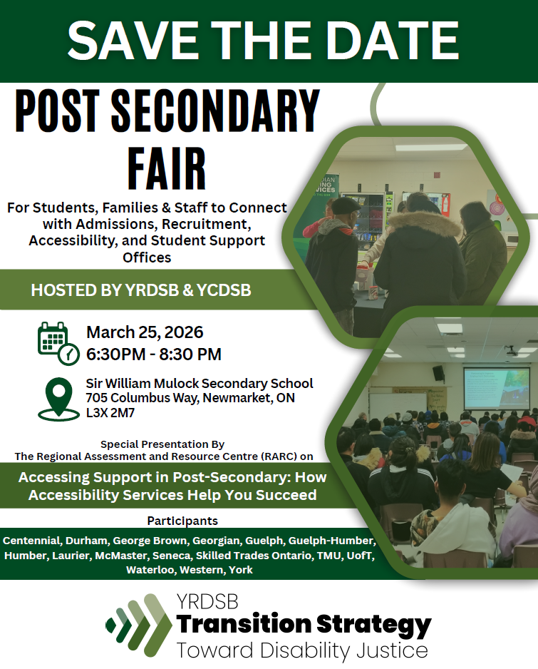 Post Secondary Fair on March 25, 2026