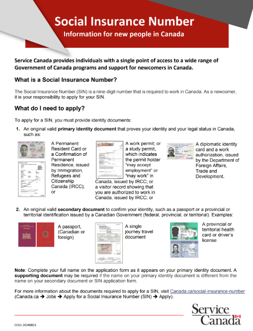 Social Insurance Number