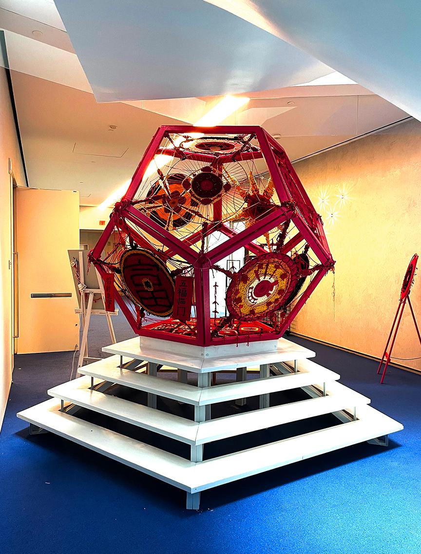 The Chamber of the Red Thread project on display