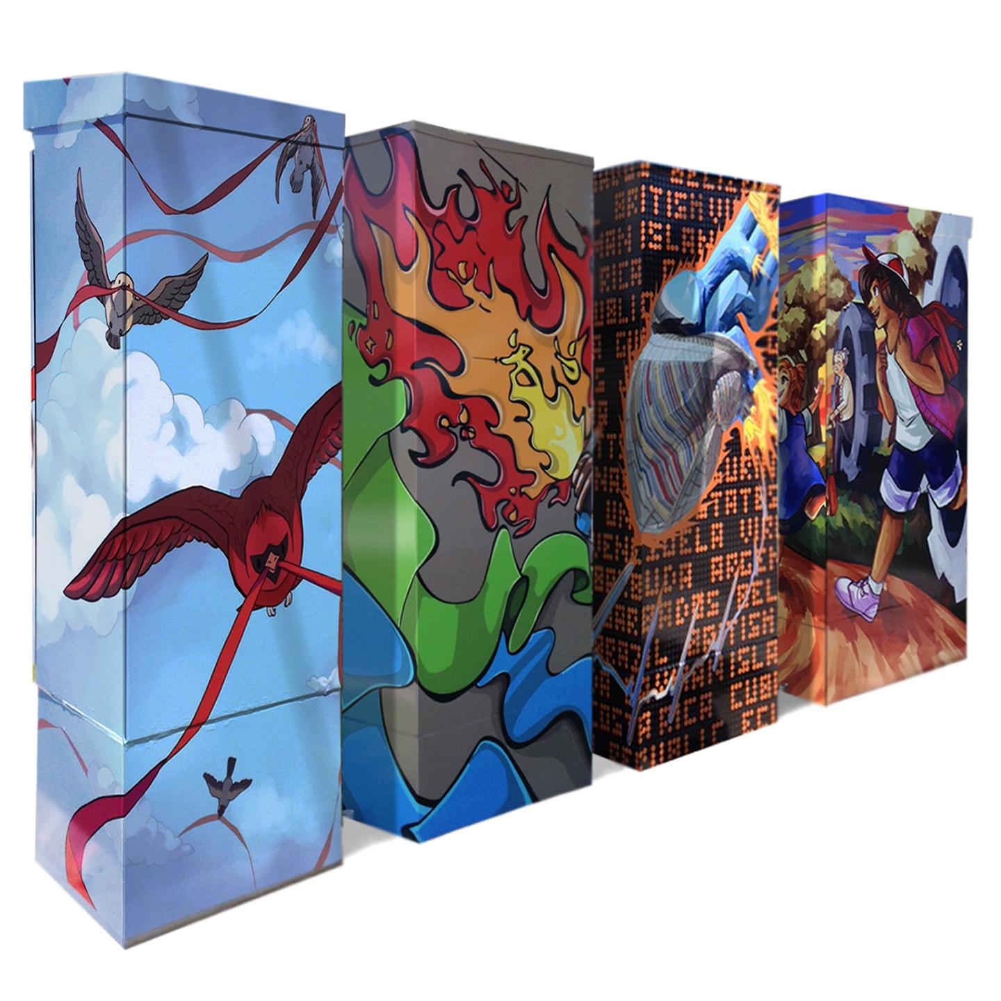 Pan Am and Heritage inspired traffic box wraps.