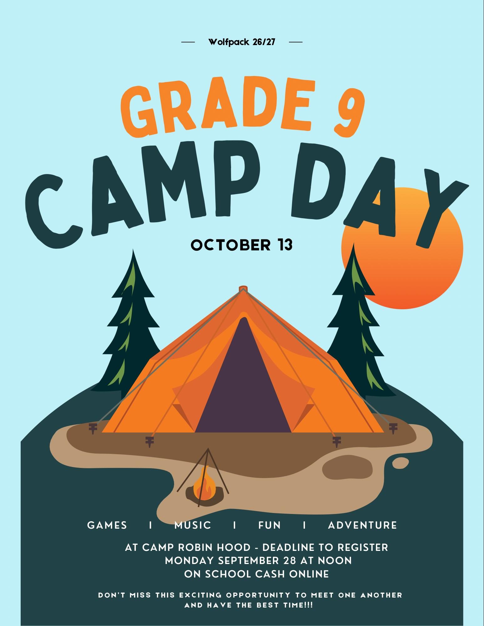 G9 Camp Day Oct 13