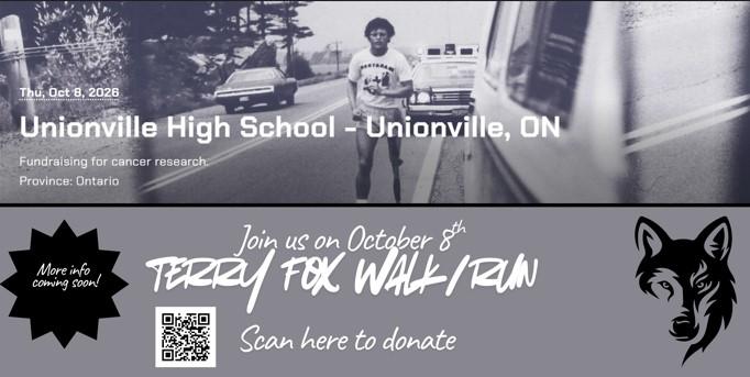 Terry Fox Walk/ Run Oct 8, 2026