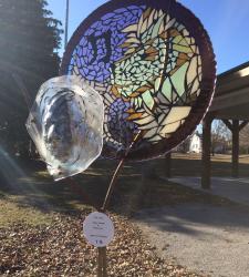 A tile art piece by Tony Wang and Ryan Ma