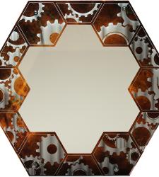 A multimedia interactive artwork shaped like a honeycomb designed to support the Markham Museum's education programs.