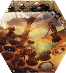 A multimedia interactive artwork shaped like a honeycomb designed to support the Markham Museum's education programs.