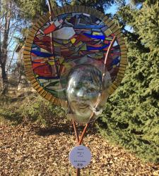 A tile art piece by Wendy Li and Ivy Lin